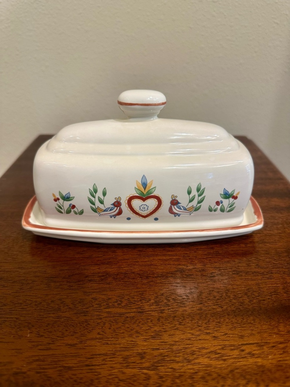 American Scenic by Raintree Butter Dish 2pc set